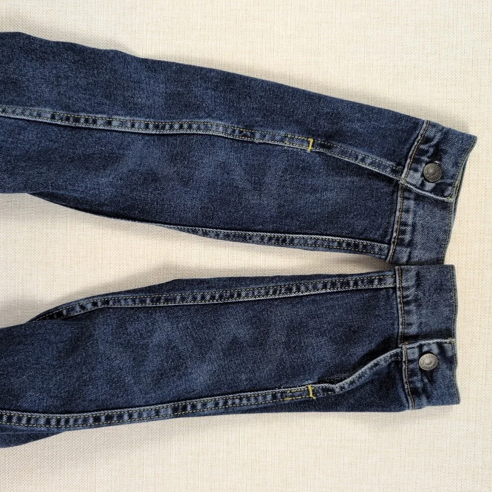 Levi's Trucker Denim Jacket Mens XL Dark Wash Faded Indigo Blue Jean 72334